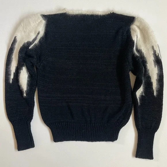 Vintage Christine Fuzz and Knit Sweater - Picture 2 of 6